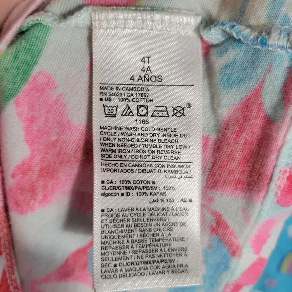 Old Navy & Wonder Nation Lot of 2 Dresses Multi-colored Girls Size 4T
